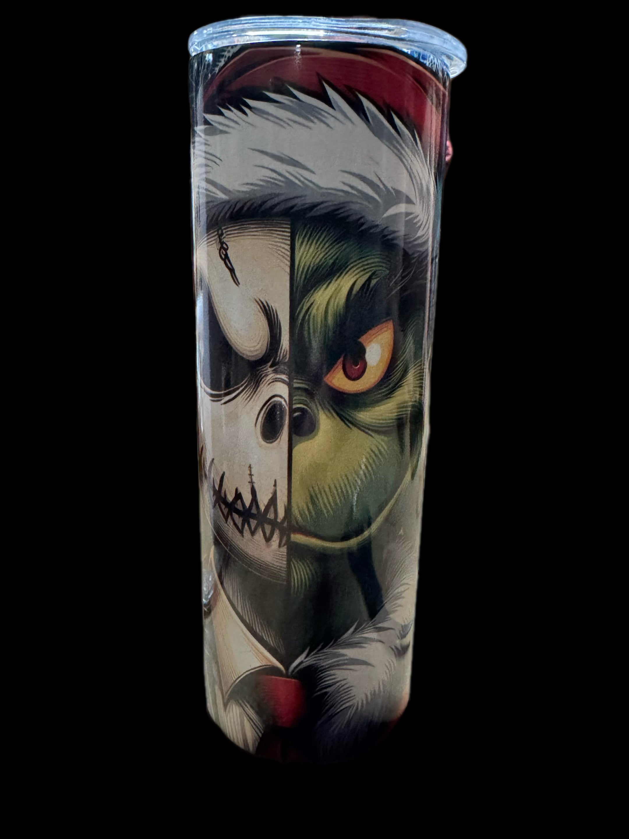Christmas grinch/nightmare before Christmas 20oz tumbler