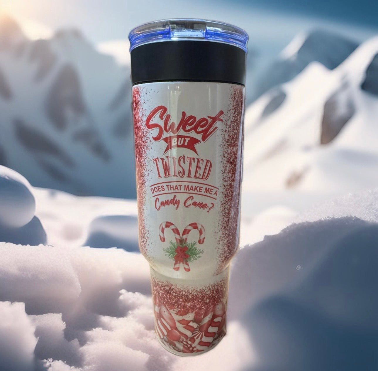 40oz ￼ candy cane tumblers￼