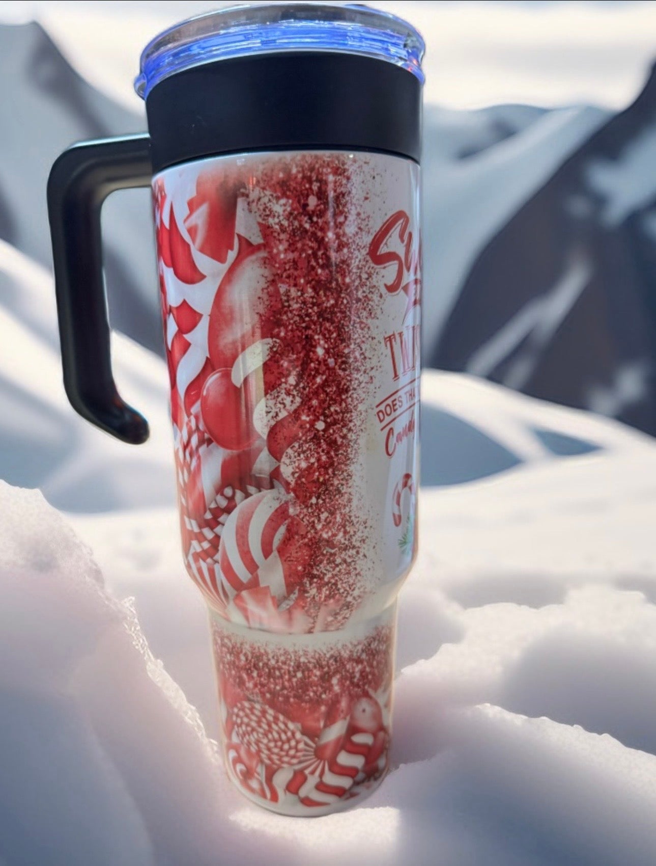 40oz ￼ candy cane tumblers￼