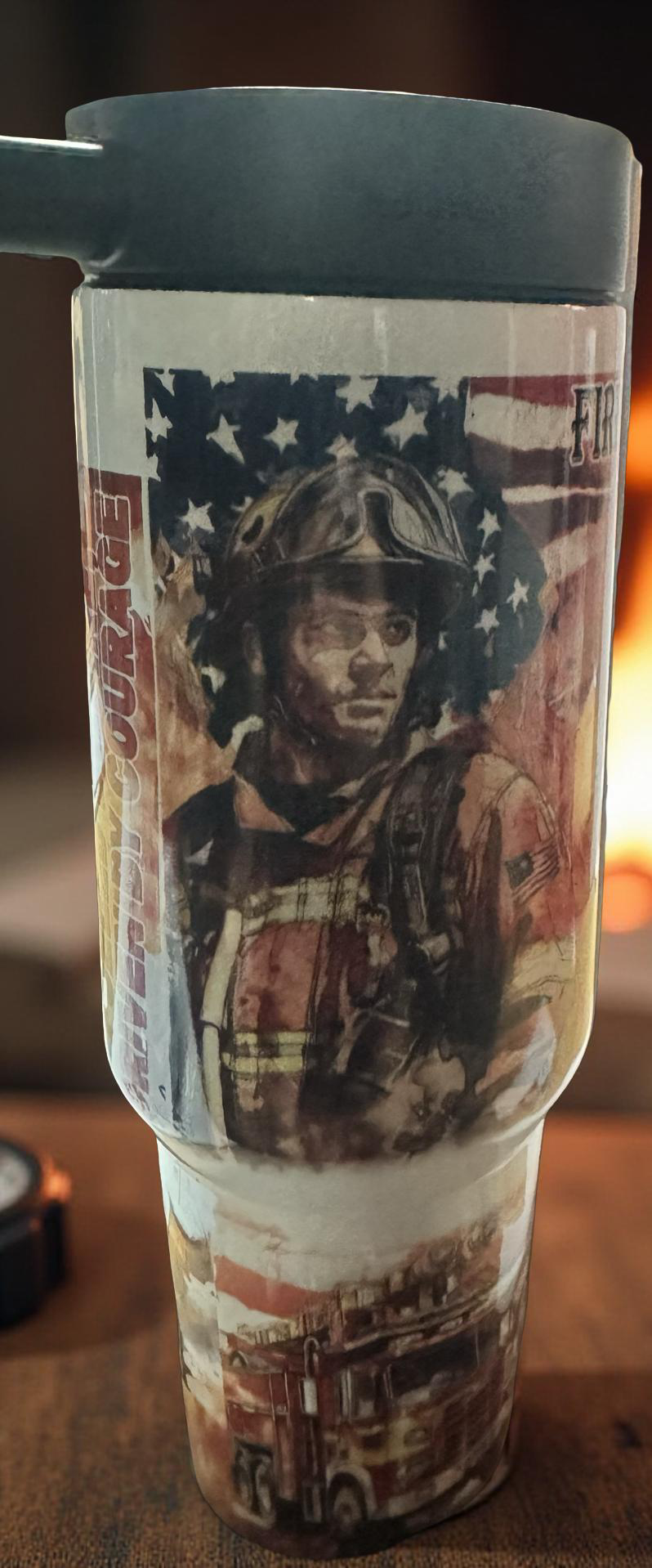 Firefighter prayer  40oz tumbler ￼